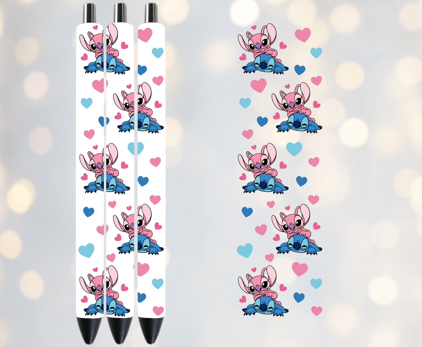 Pink and blue - UVDTF Pen Wrap