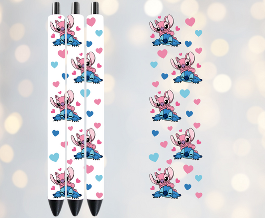 Pink and blue - UVDTF Pen Wrap