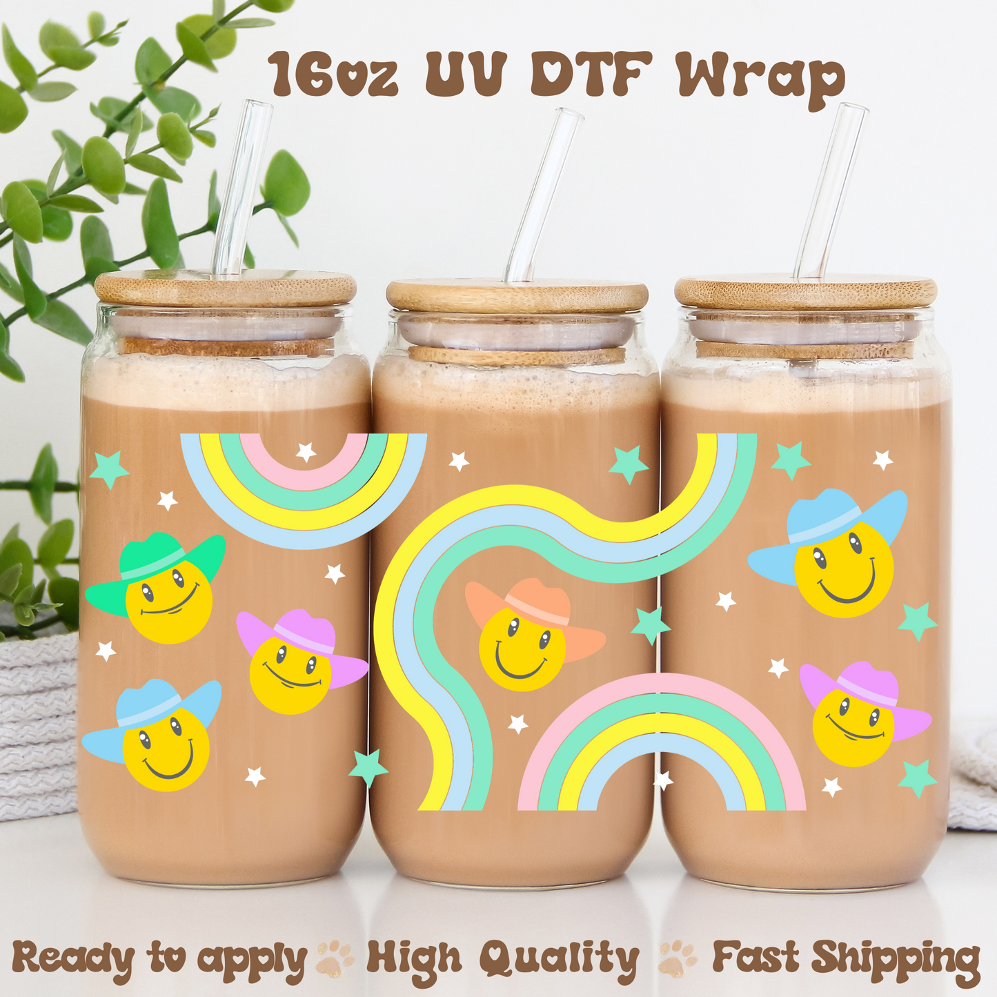 Retro Cowboy - 16oz UV DTF Wrap