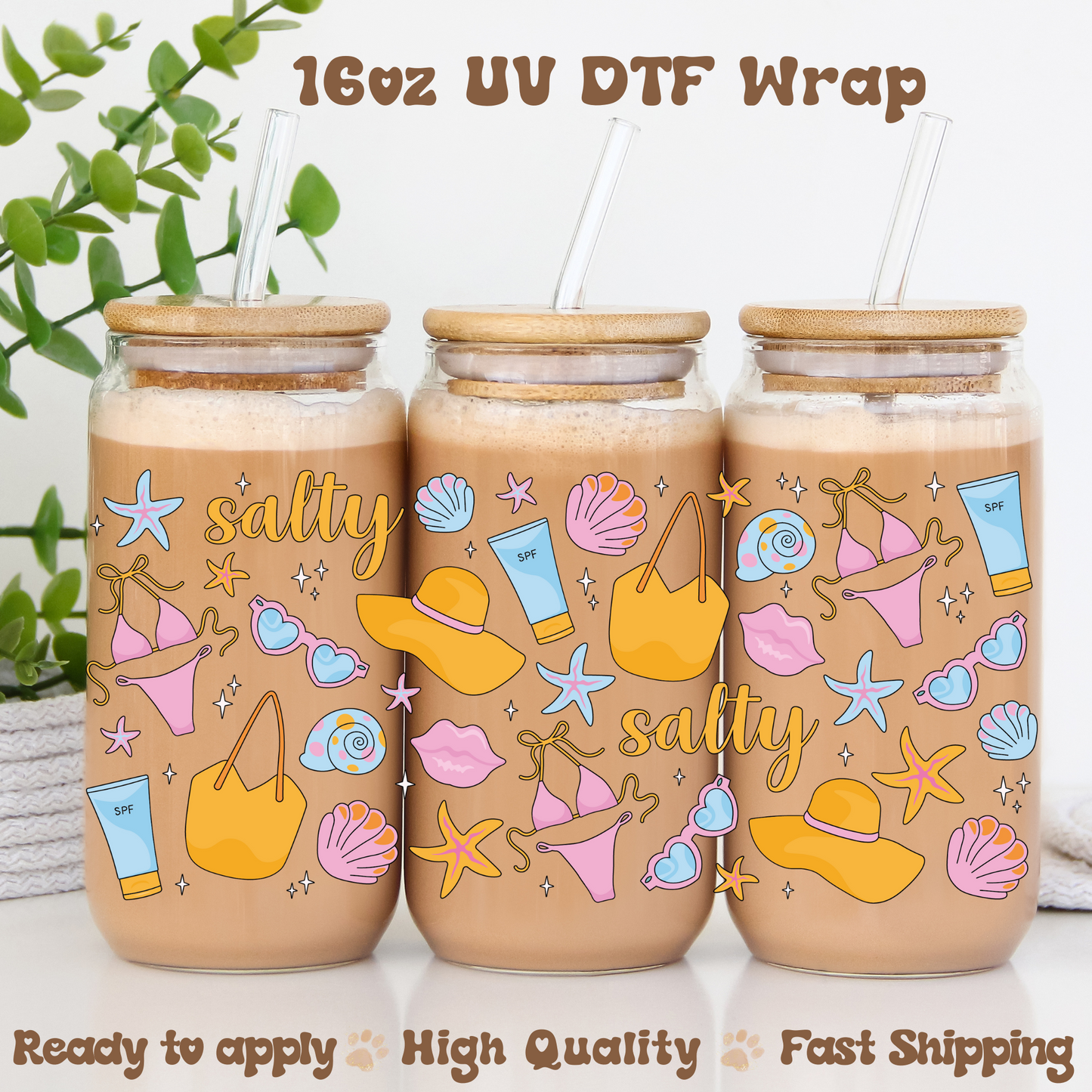 Salty -16oz UV DTF Wrap