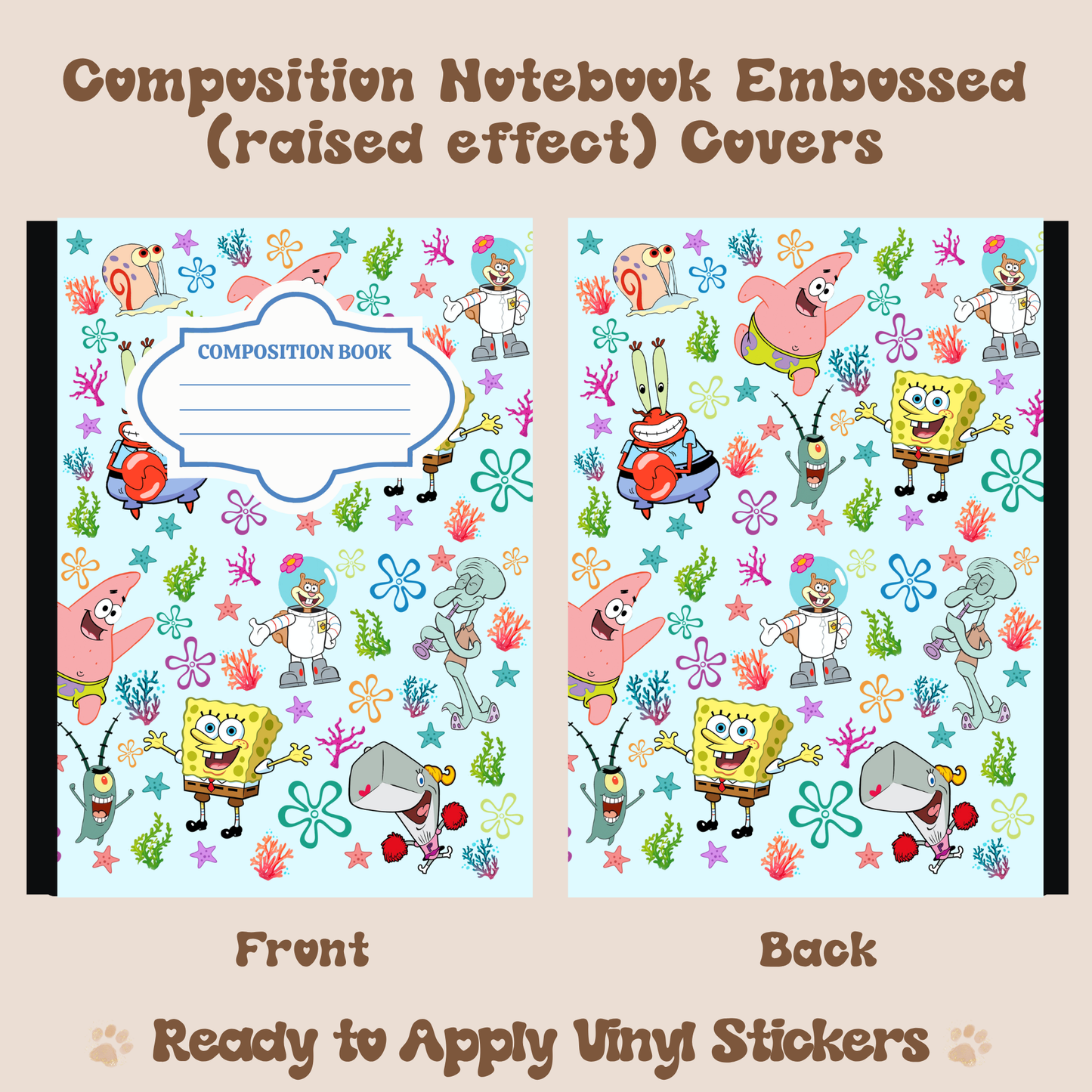 SB - Embossed Vinyl Notebook Cover