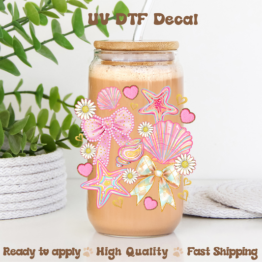 Sea Days Pink- UVDTF Decal
