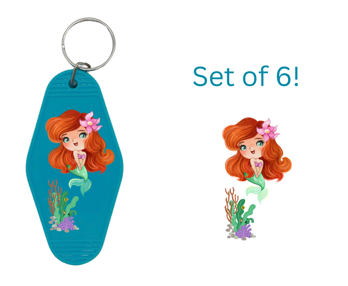 Sea P-UV DTF Motel Keychain