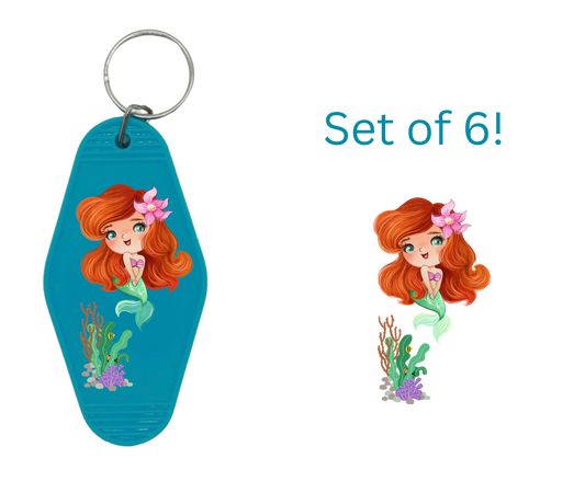 Sea P-UV DTF Motel Keychain