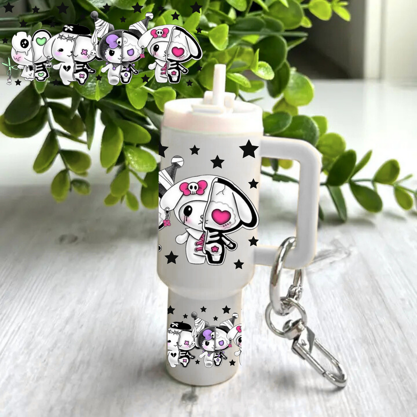 Skeleton friends -Mini tumbler wrap