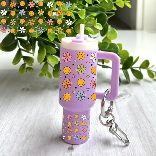 Smiles and flowers -Mini tumbler wrap