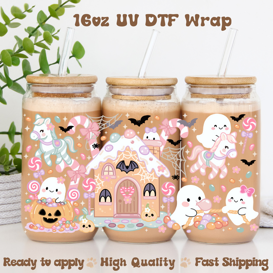 Spooky Candy Land -16oz UV DTF Wrap