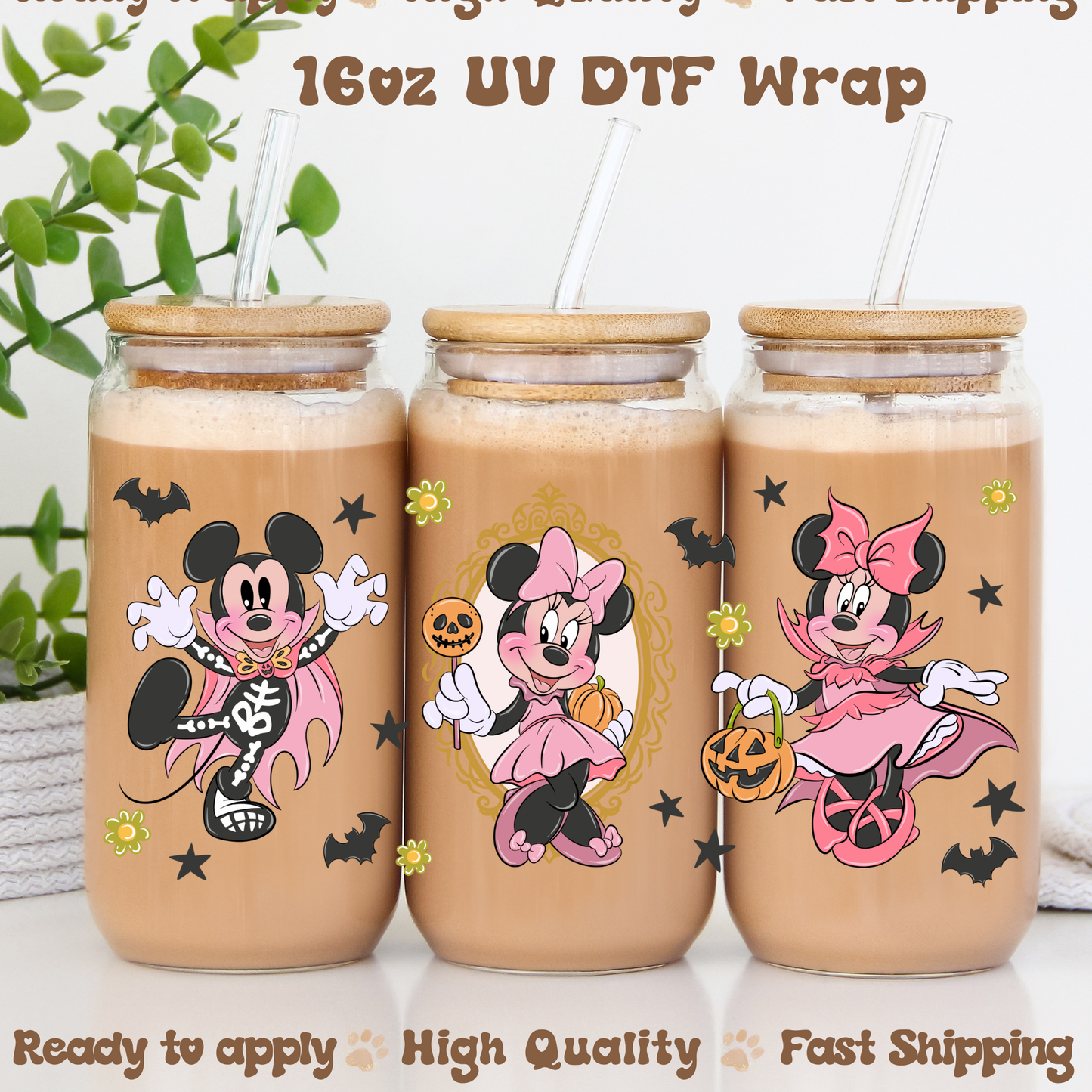 Spooky M M-16oz UV DTF Wrap