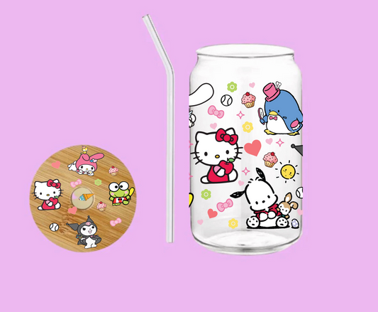 Spring Friends UV DTF Lid Decal