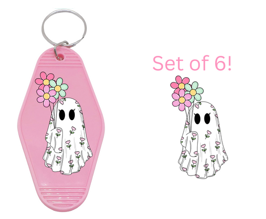 Spring Ghost - UV DTF Motel Keychain Decals