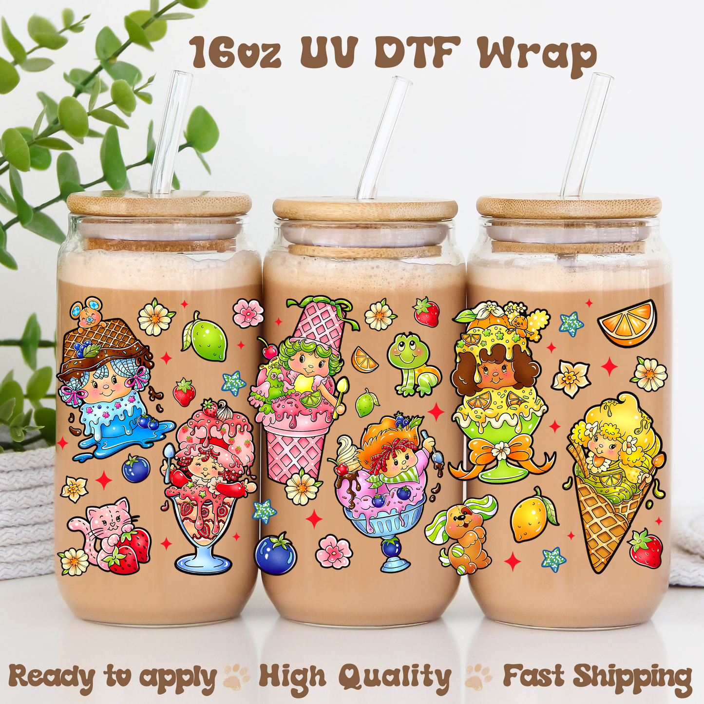 SS ice creams - 16oz UV DTF Wrap