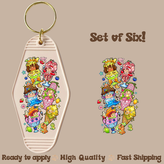 SS ice creams - UV DTF Motel Keychain Decal