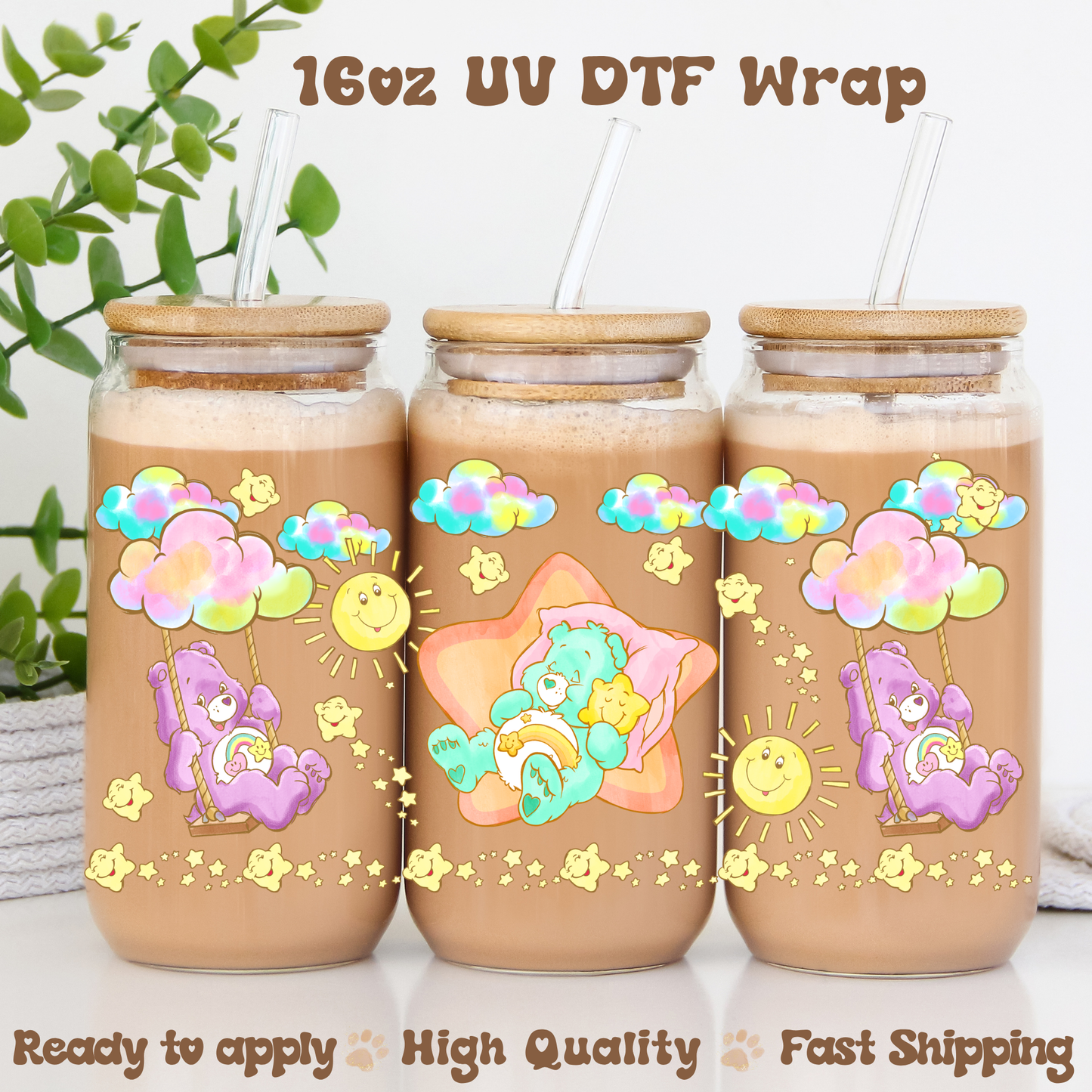 Star Bears - 16oz UV DTF Wrap
