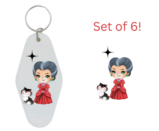 Evil Stepmother-UV DTF Motel keychain