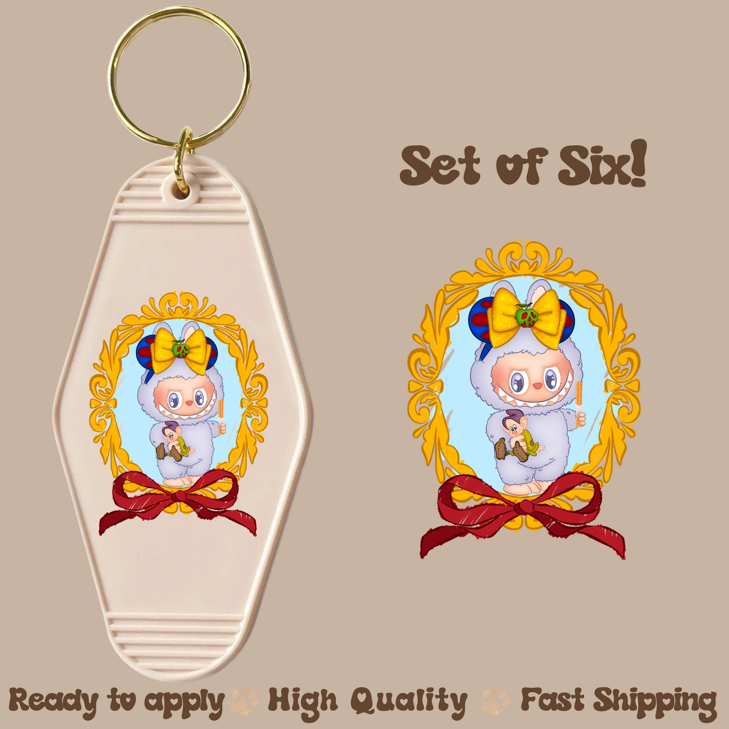 SW Lab - UV DTF Motel Keychain Decal