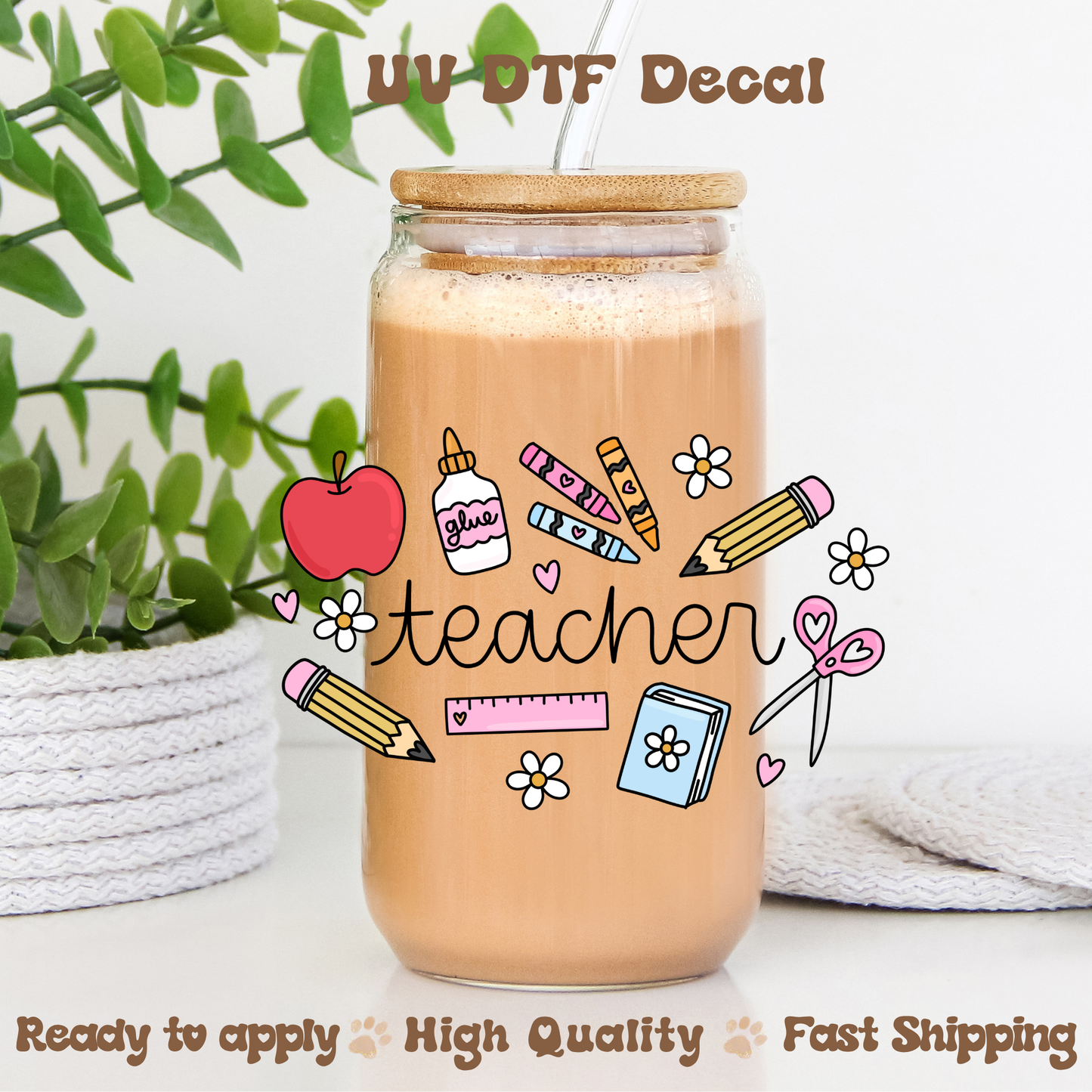 Teacher - UVDTF Decal