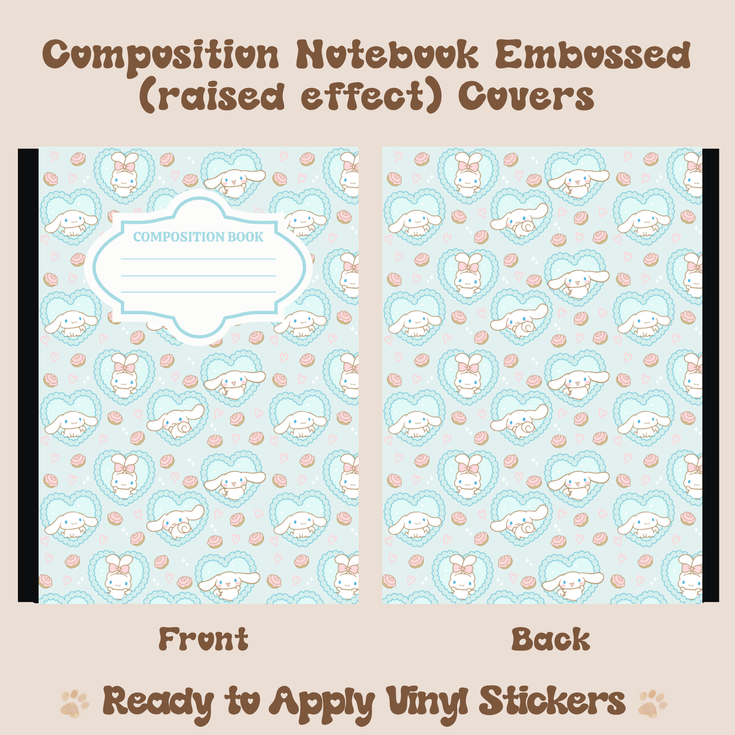 Val Cinna - Embossed Vinyl Notebook Cover