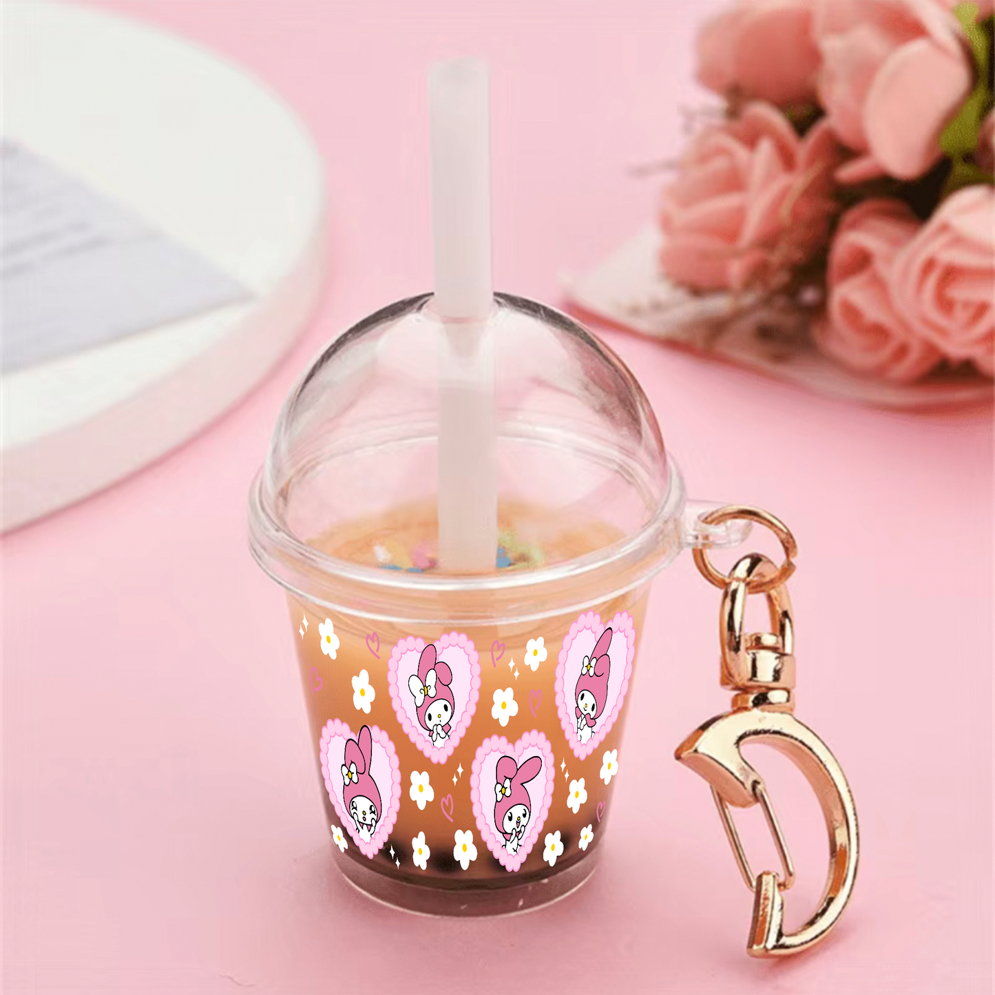 V Day Kawaii Rabbit- Mini UV DTF Wrap (set of 5)