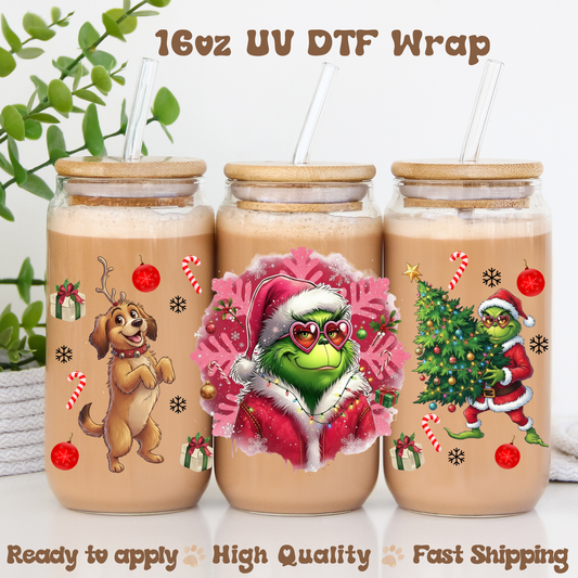 Gr With Glasses -16oz UV DTF Wrap