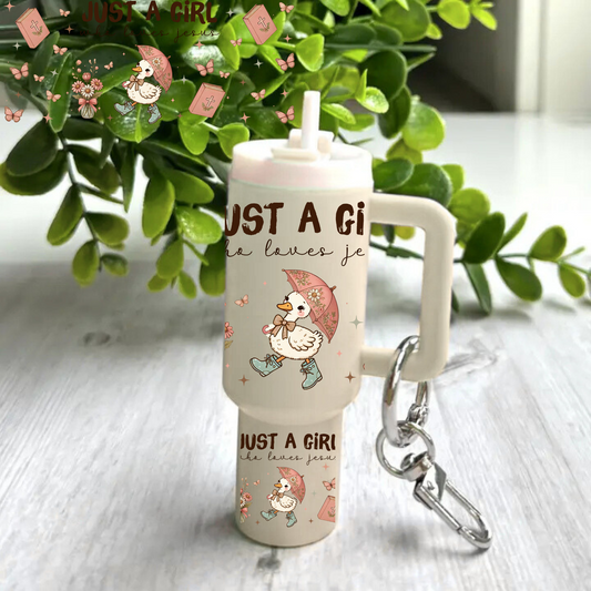 Just A Girl Who Loves Jesus -Mini tumbler wrap