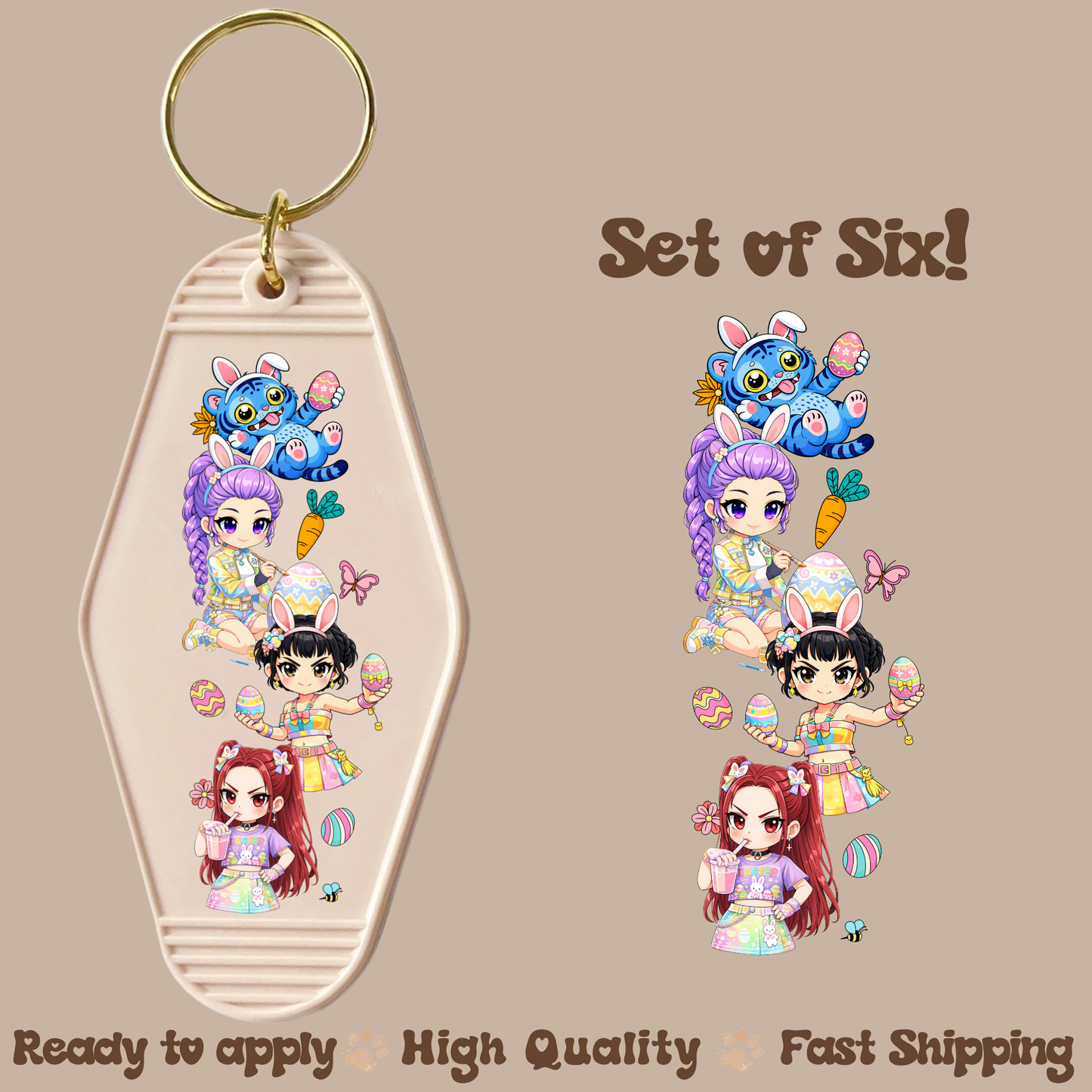 KPDH Girls - UV DTF Motel Keychain Decal