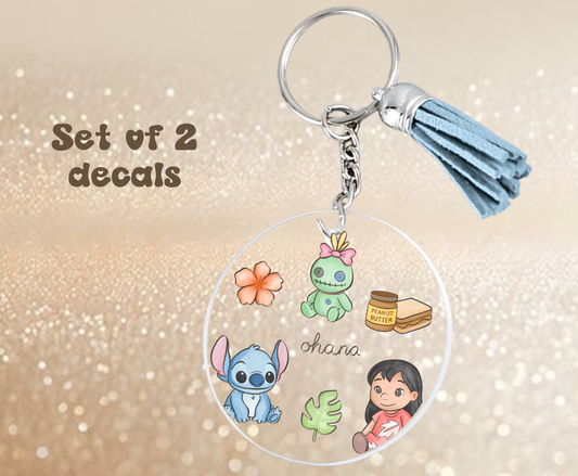 L&S PB&J - UV DTF Keychain Decal (set of two)