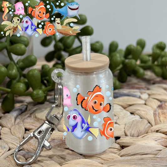 N -Glass Can Keychain UV DTF Wrap