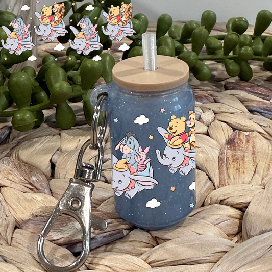 P&T Adventures -Glass Can Keychain UV DTF Wrap