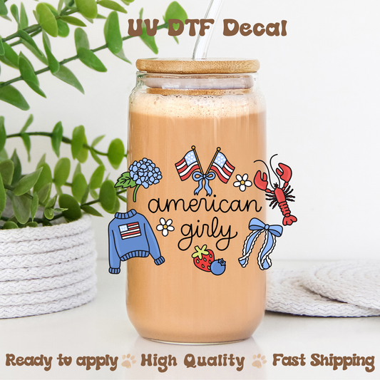 American girly - UVDTF Decal