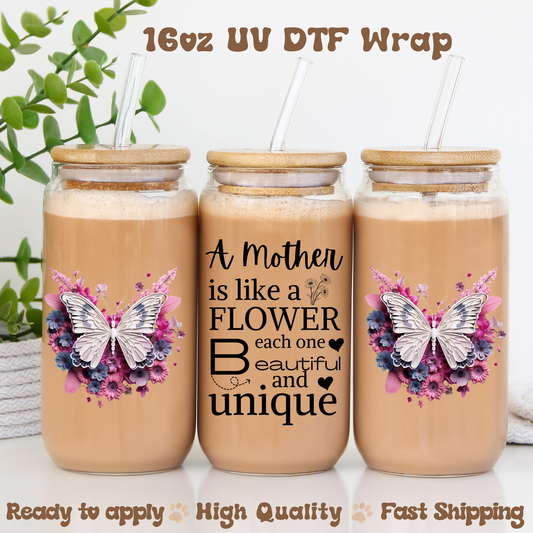 A mother is...- 16oz UV DTF Wrap