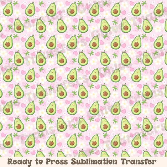 Avocados and Strawberries - Sublimation Sheet