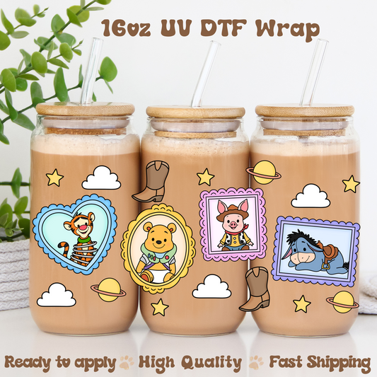 Bear Toys - 16oz UV DTF Wrap