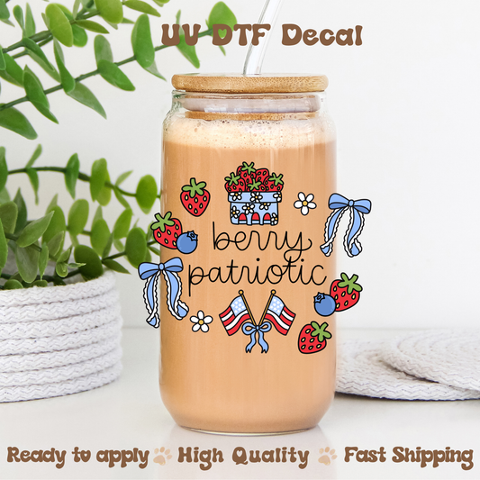 Berry Patriotic - UVDTF Decal
