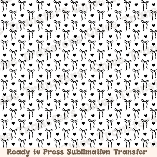 Black Bows - Sublimation Sheet
