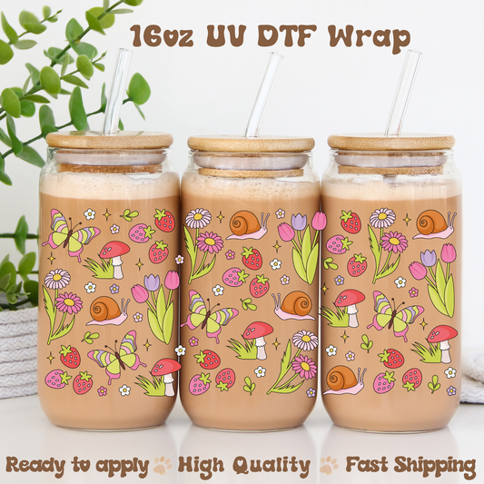 Blooming Season - 16oz UV DTF Wrap