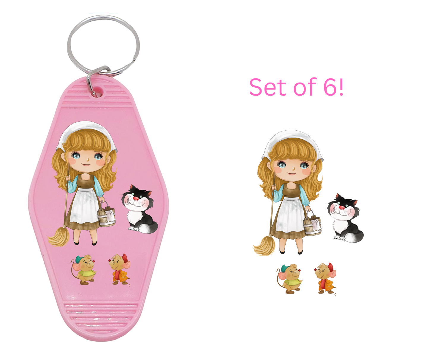 Blue P II-UV DTF Motel Keychain