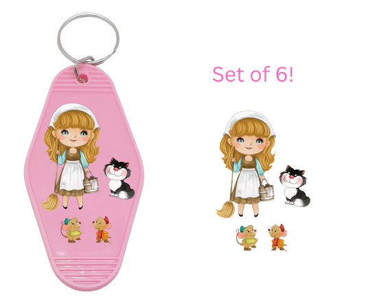 Blue P II-UV DTF Motel Keychain