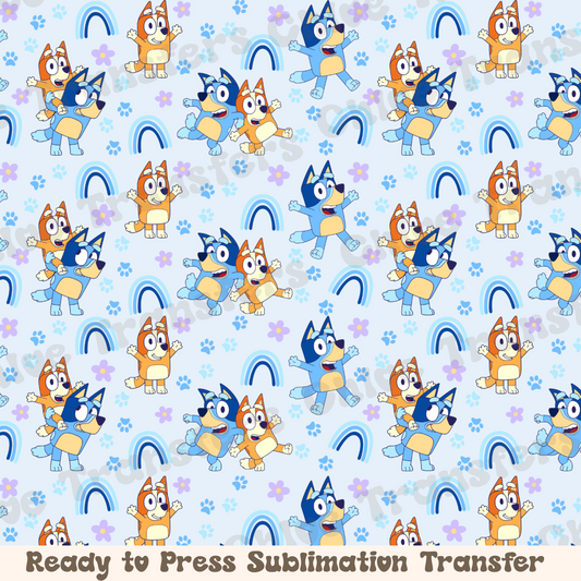 Blue Rainbow - Sublimation Sheet