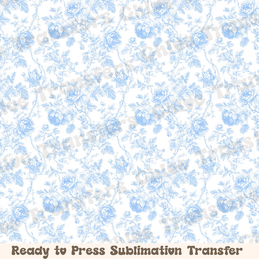 Blue Roses - Sublimation Sheet
