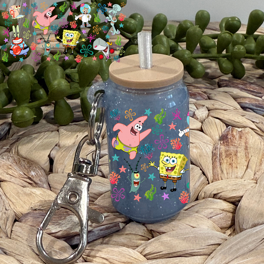 Bob -Glass Can Keychain UV DTF Wrap