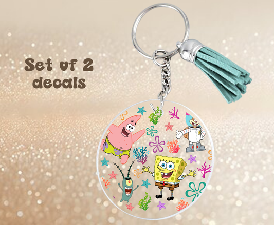 Bob - UV DTF Keychain Decal (set of two)