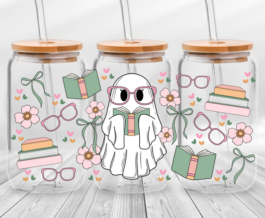 Bookish Ghostie - 16oz UVDTF Cup Wrap