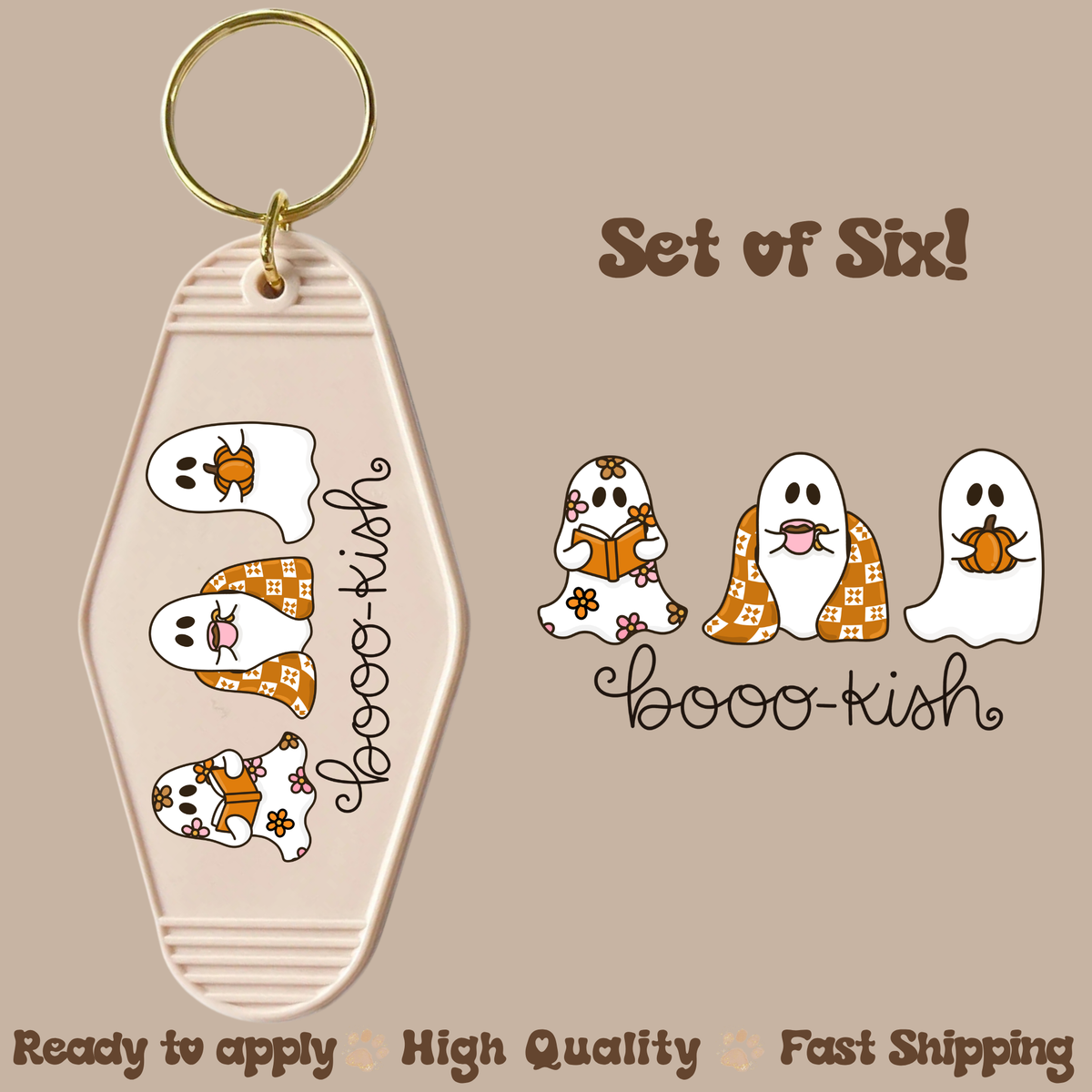 Bookish Ky - UV DTF Motel Keychain Decal