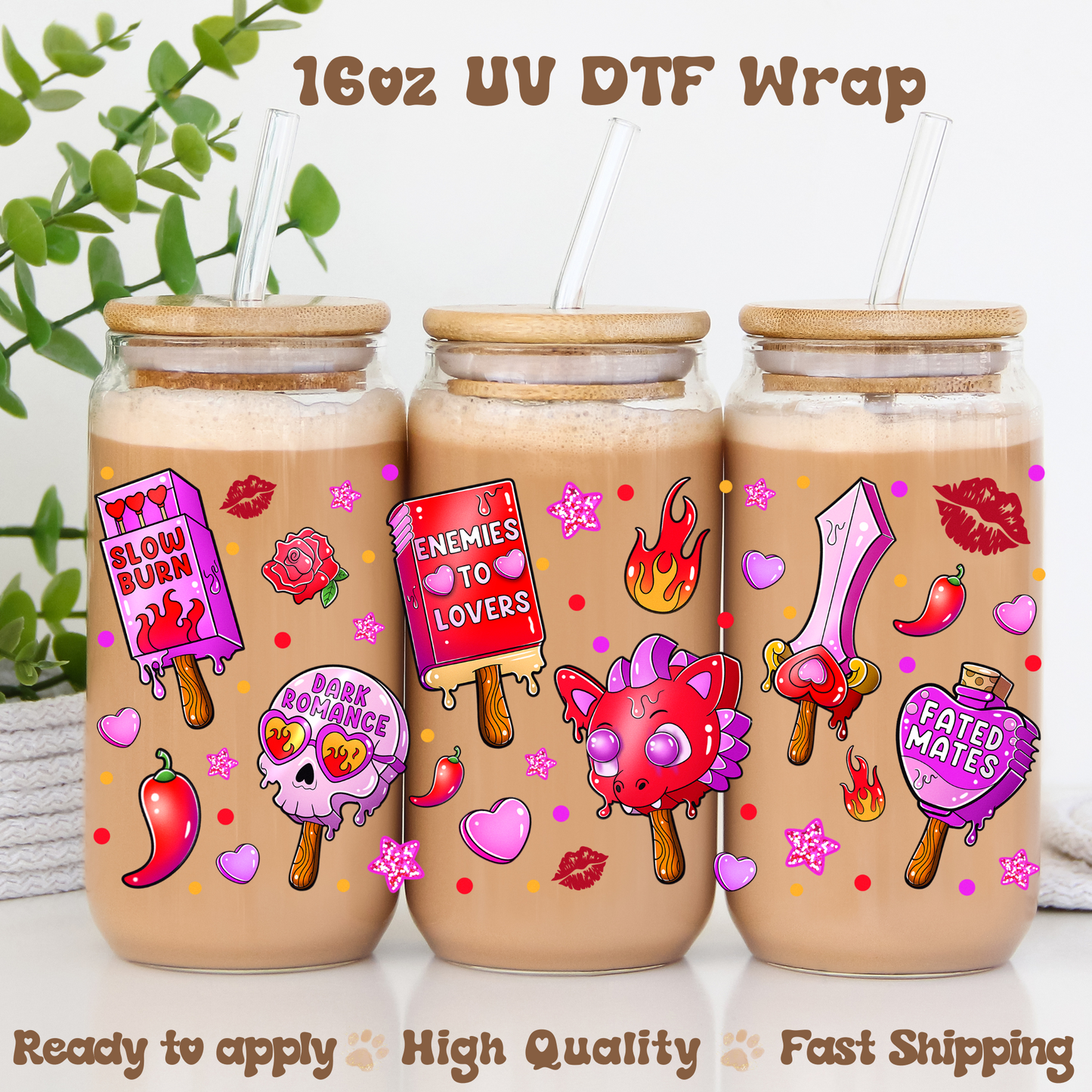 Book Lover - 16oz UV DTF Wrap