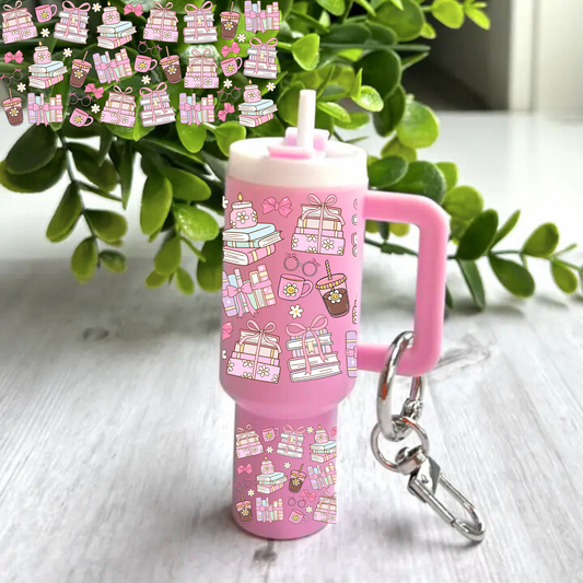 Books and Coffee -Mini tumbler wrap