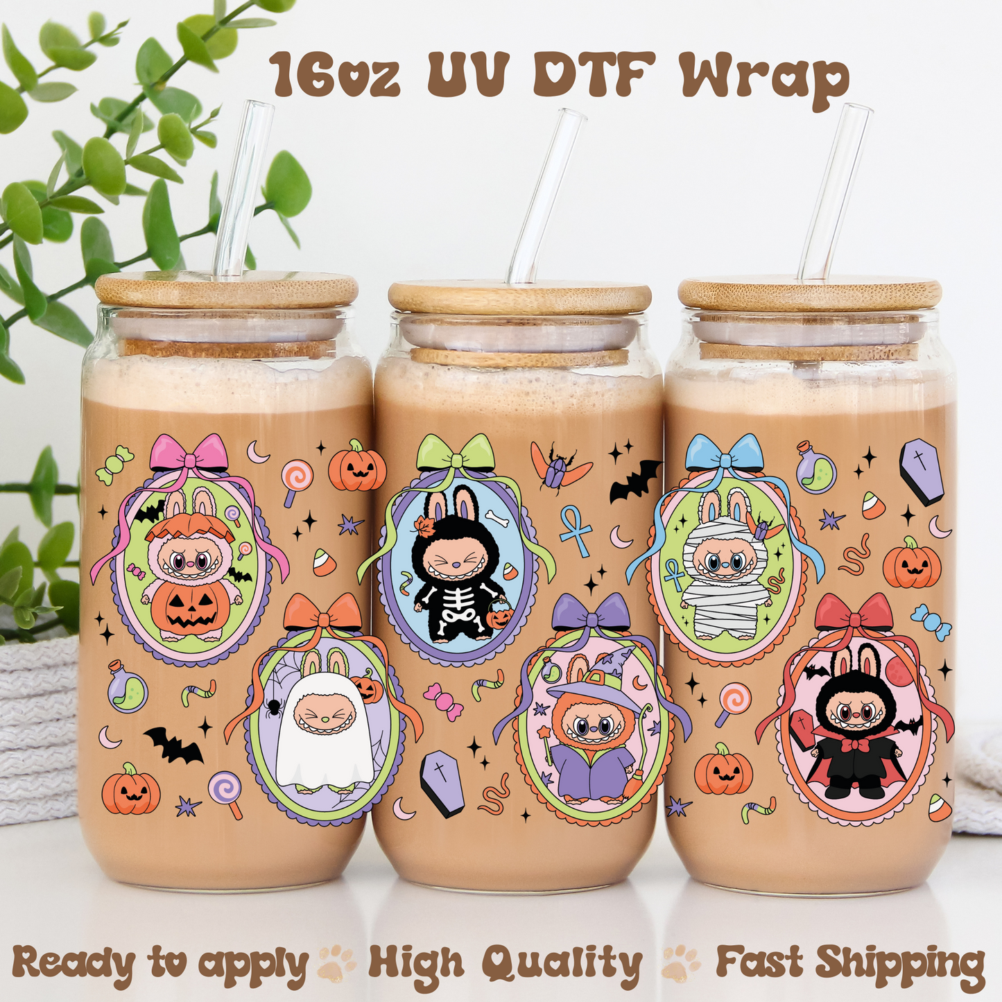 Bubu Spooky   - 16oz UV DTF Wrap