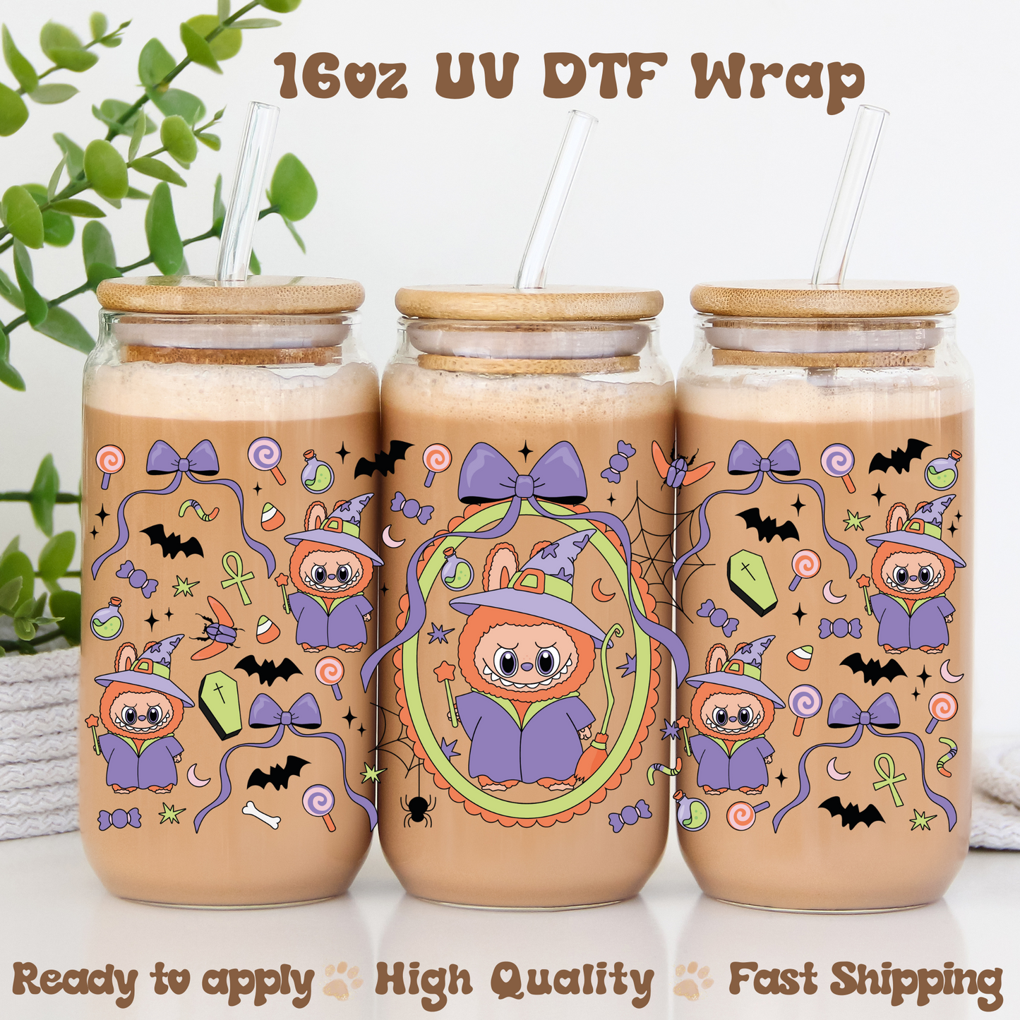 Bubu Witch - 16oz UV DTF Wrap