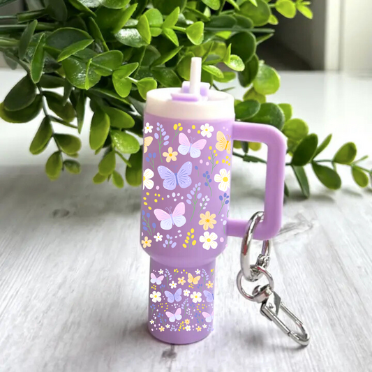 Butterfly Floral -Mini tumbler wrap