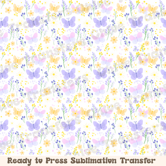 Butterfly Floral - Sublimation Sheet