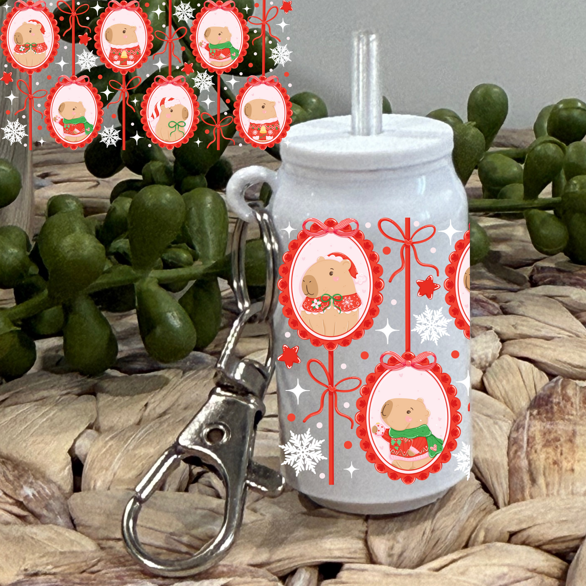 Capybaras Christmas - UV DTF Wrap